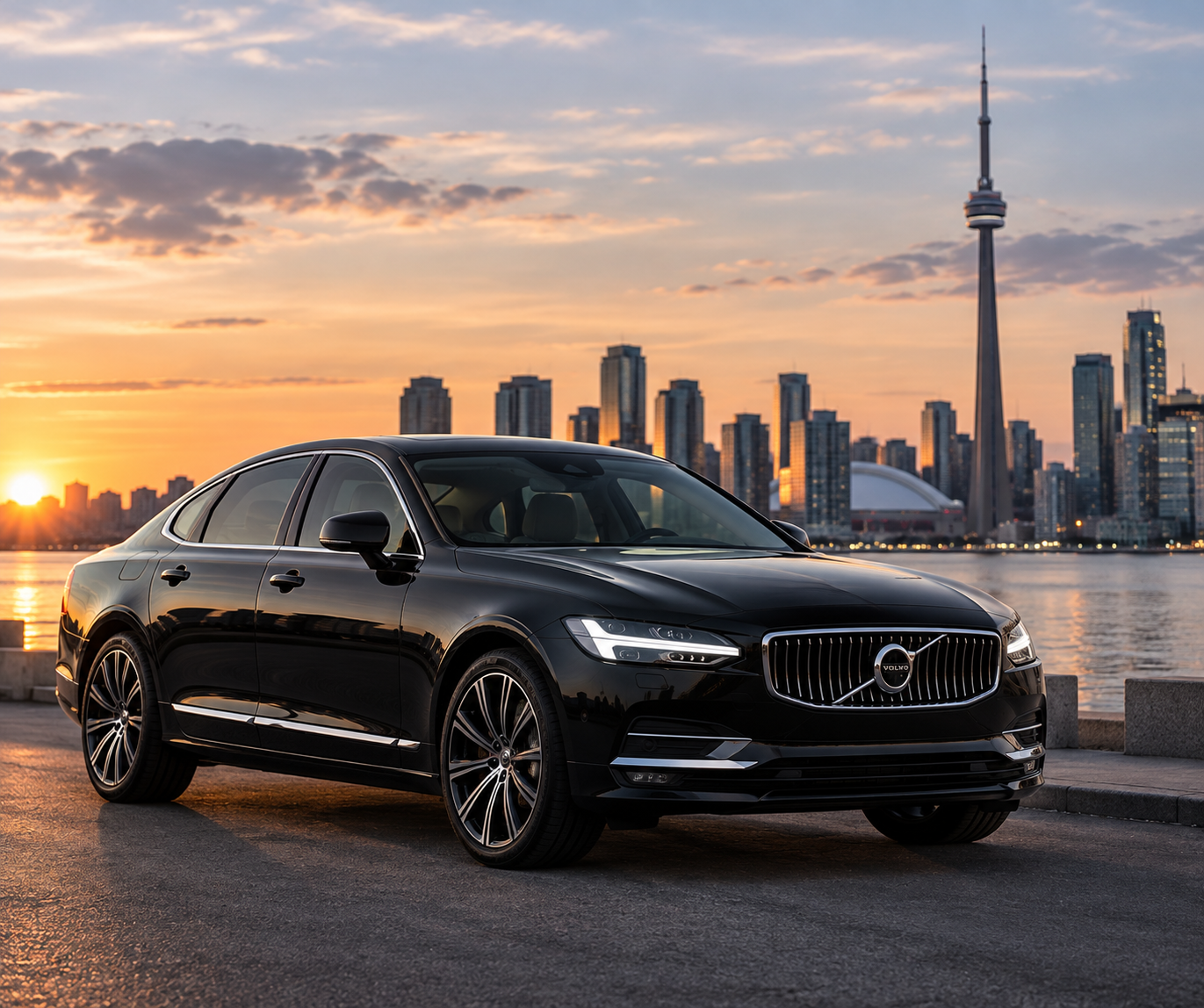 Luxury black vehicle